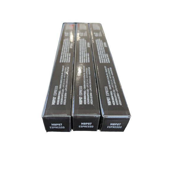 NYX 3 pack Micro Eyebrow Pencil MBP07 Espresso Brown Waterproof Smudge Resistant - Picture 5 of 7